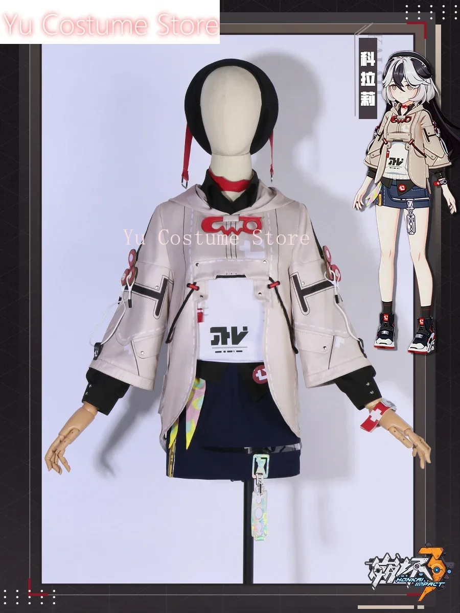 Yu Kostuum Honkai Impact 3rd Coralie Spel Pak Zoete Mooie Uniform Cosplay Kostuum Halloween Party Rollenspel Outfit Vrouwen