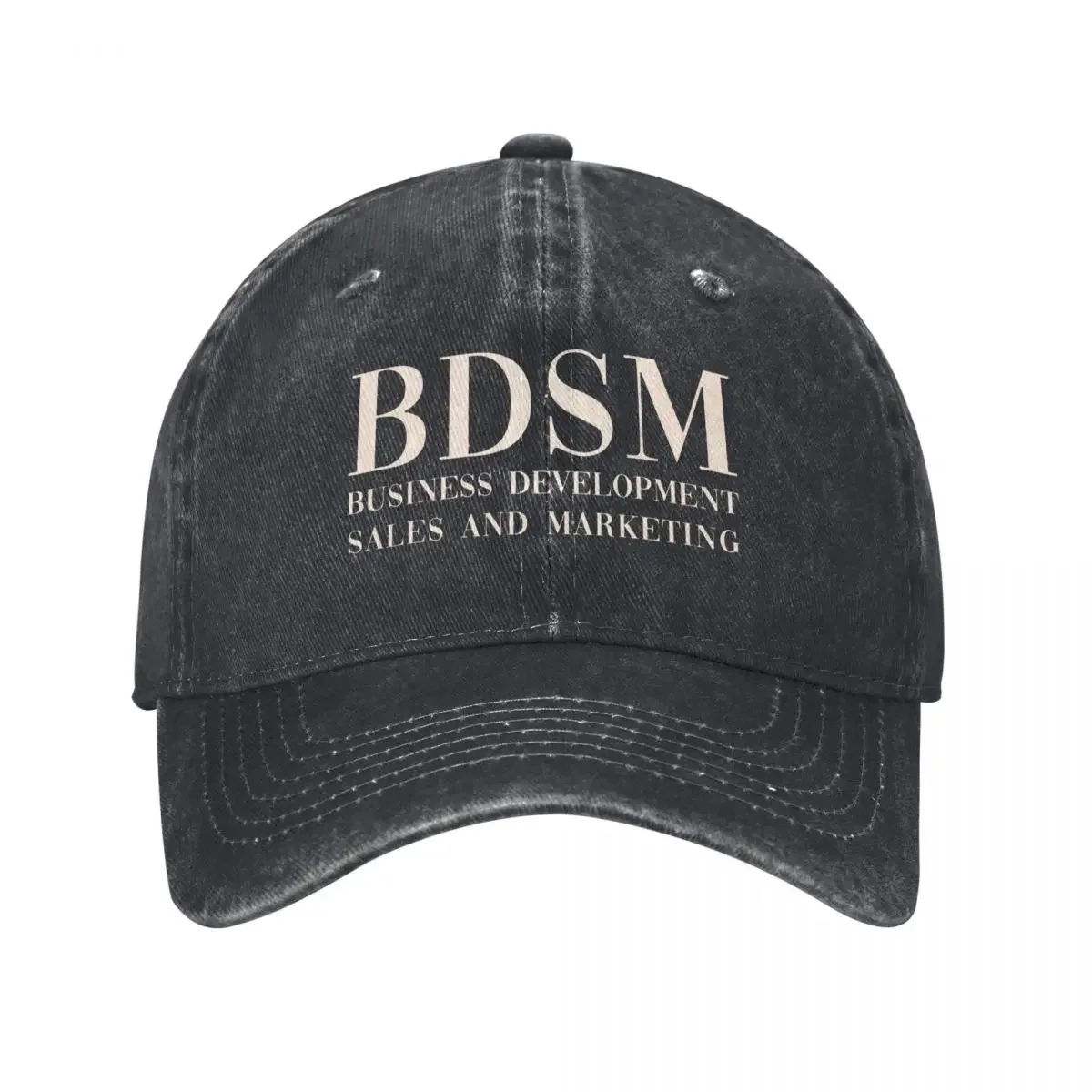 Business Development Sales And Marketing Adult Humor  Puns Distressed Washed Casquette Caps Unisex Customized Caps