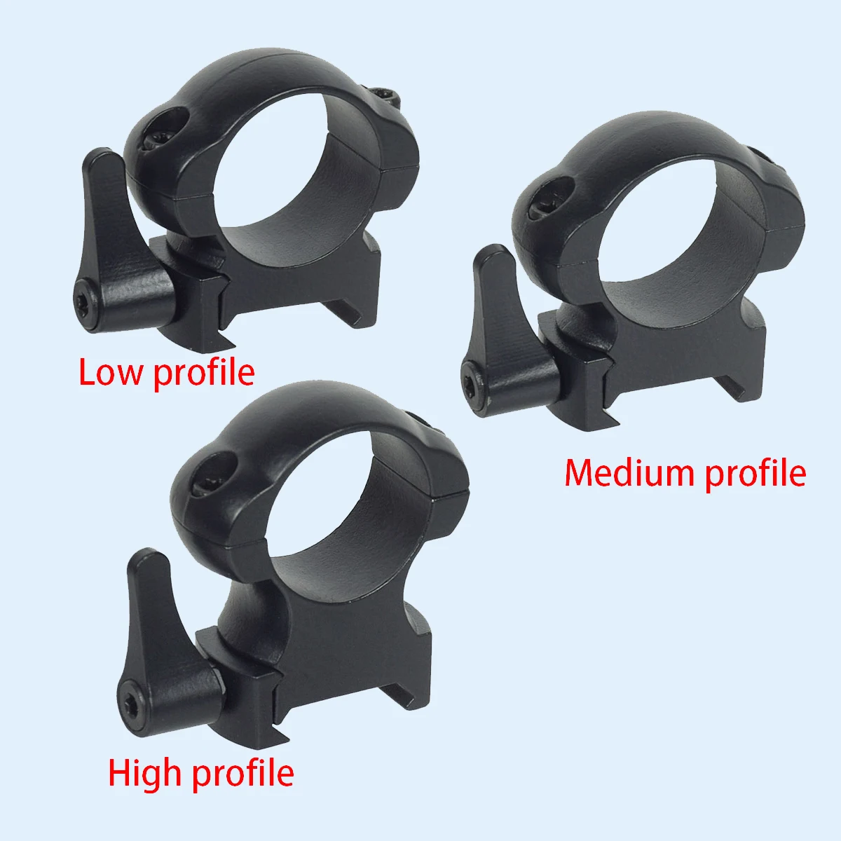 مصباح يدوي تكتيكي بقضيب يدوي من Dovetail Picatinny ، نطاق تثبيت بندقية جانبي ، قطر 20 ، قطر 30 ، 2