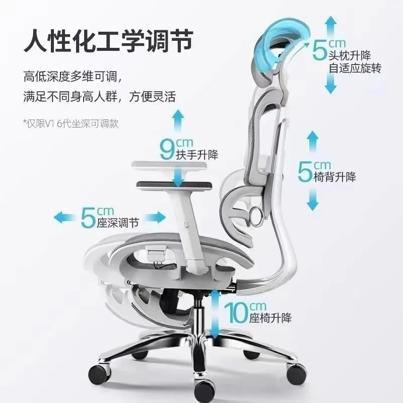 Ergonomic chair, waist protection breathable computer chair, boss office chair