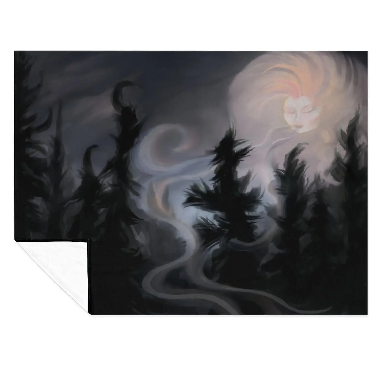 

The Moon is Blazing Throw Blanket Camping Single Softest christmas decoration Blankets