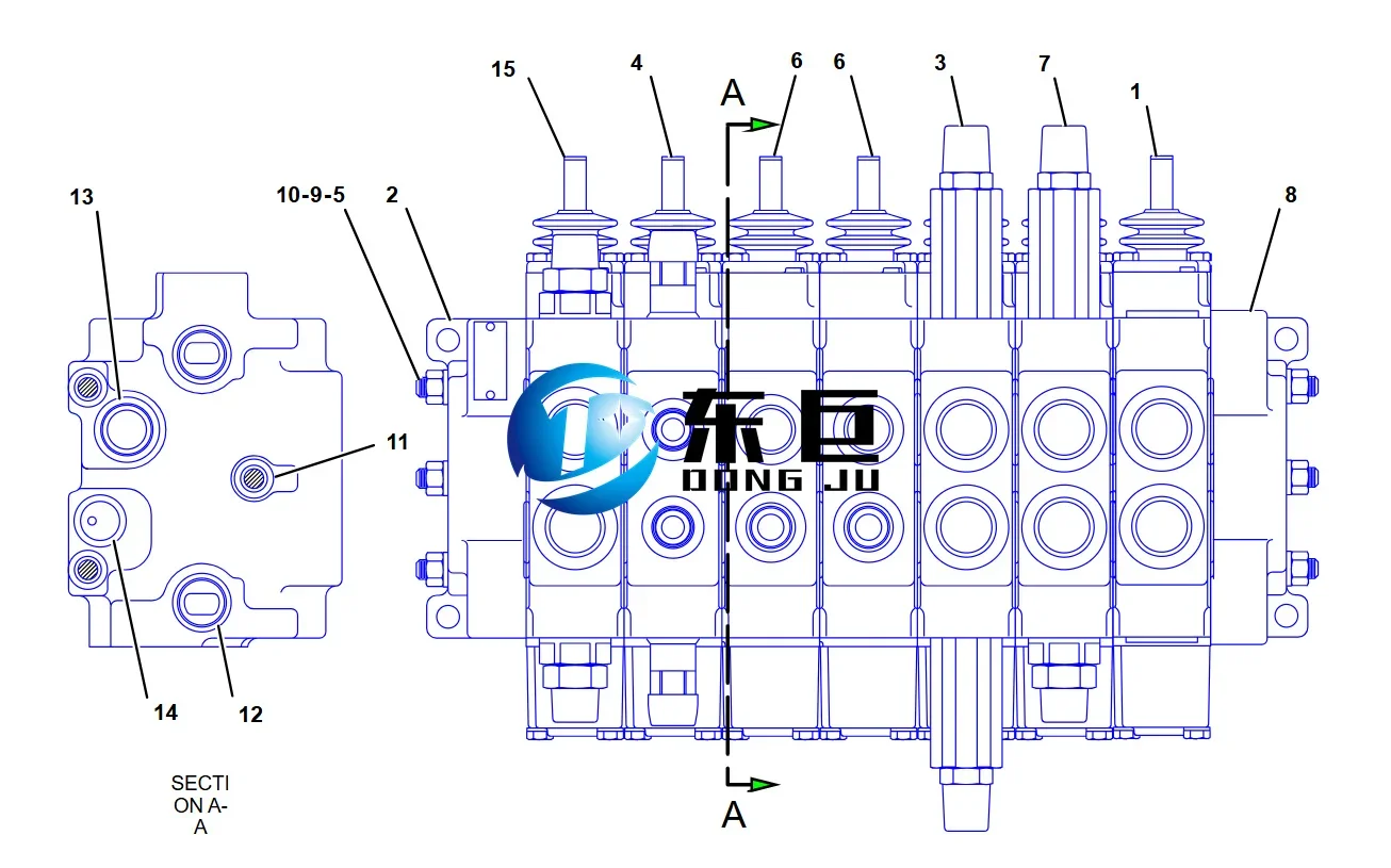 Backhoe Loader 416C VALVE GP-BANK 105-8907 1058907