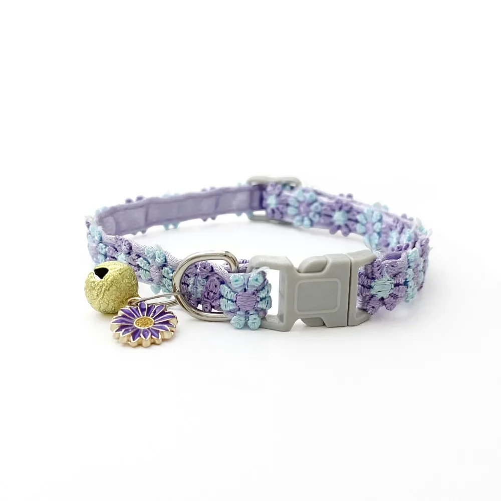 1 Stück Haustierhalsband mit Glöckchen, bunt, Cartoon-Design, für Hunde, Welpen und Kätzchen, verstellbar, Sicherheits-Glöckchenring-Halskette, Haustierzubehör – Detail 5