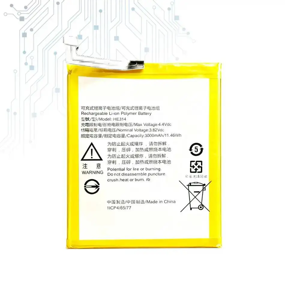 HE314 3000Mah Long-Lasting Performance Mobile Phone Battery For Sharp Aquos Z2 A1 FS8002