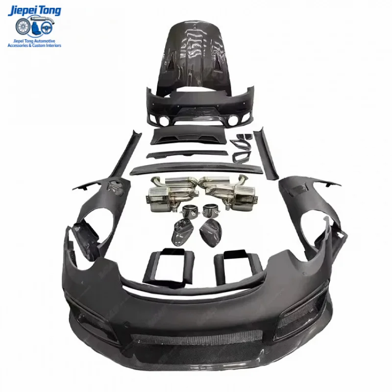 GT2 RS Style Plastic Body for 911 991/991.2 Performance Kit Car Bumpers Fender Hood Spoiler Bodykit