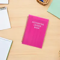 Accounting Ledger Book 8.5x6 Expense Tracker Spiral Bound Personal Finance Log Journal Small Business Home Budget Income Expense 4