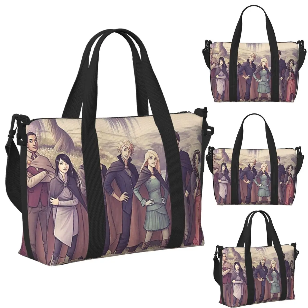

Keeper Of The Lost Cities Character Beach Travel Bag Large Capacity Tote Bags for Gym Sport Women Shopping Duffle Shoulder Bag