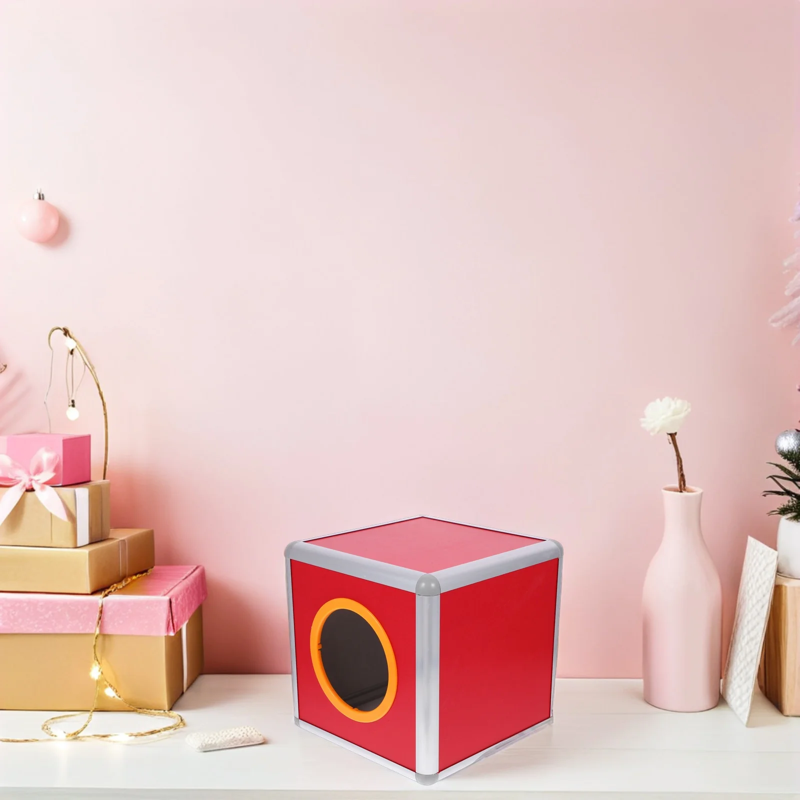 

Raffle Box With Slot Wooden Construction For Fundraising Donation Voting Contest Event Prize Draw Suggestion Card