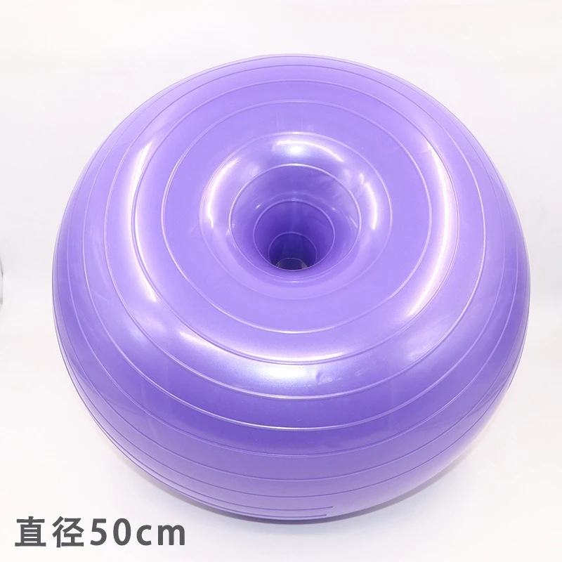 Yoga Ball Exercise Fitness Pilates Donut Balance Fitness Ball Exercise Training Home Gymnastics Gym Thickening Anti-blast