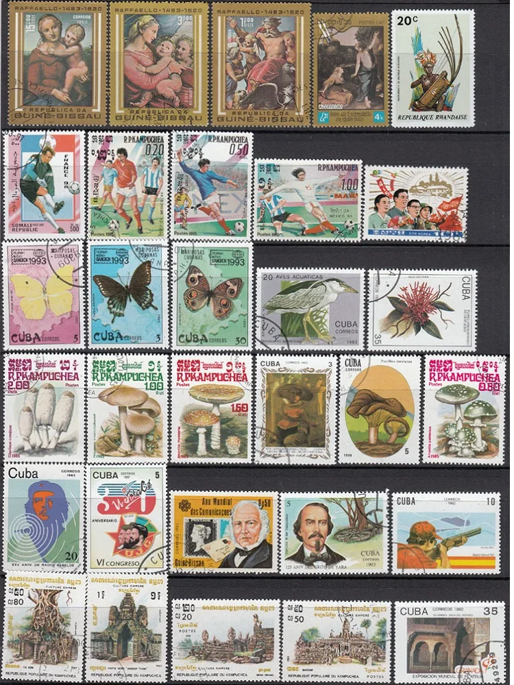 All Around The World Foreign Stamps Letter Post 100 Different Used Stamps Random Gifts At Fidelity Used Postage Stamps With Post