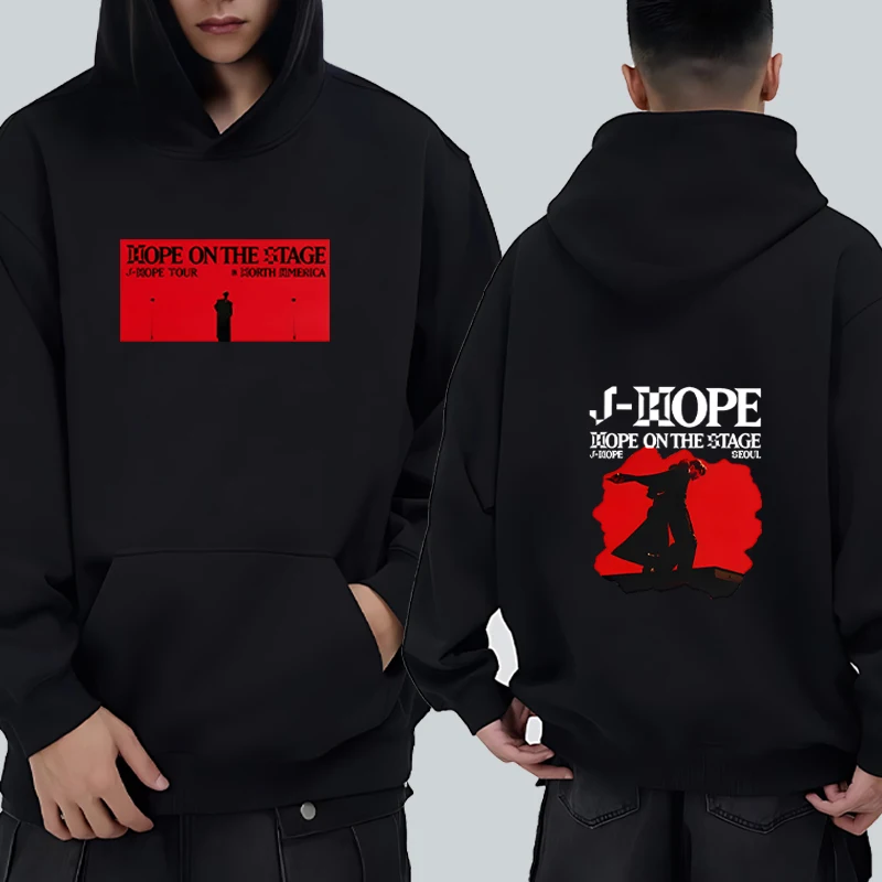 

J-Hope Hope on The Stage Tour 2025 printed Sweatshirt Men women korean fashion Hoodie Hip Hop Fashion Fleece Pullover Unisex