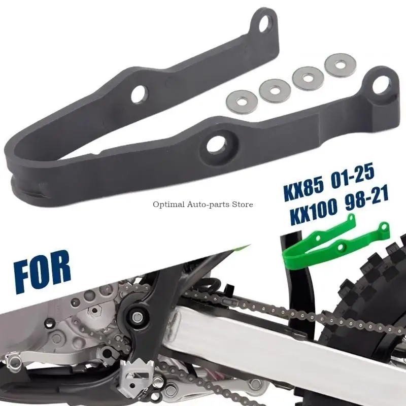 Motorcycle Swingarm Guard Plastic Chain Cover for KX80 KX85 KX100 KX112 Prevents Debris Damage Quiet Operation