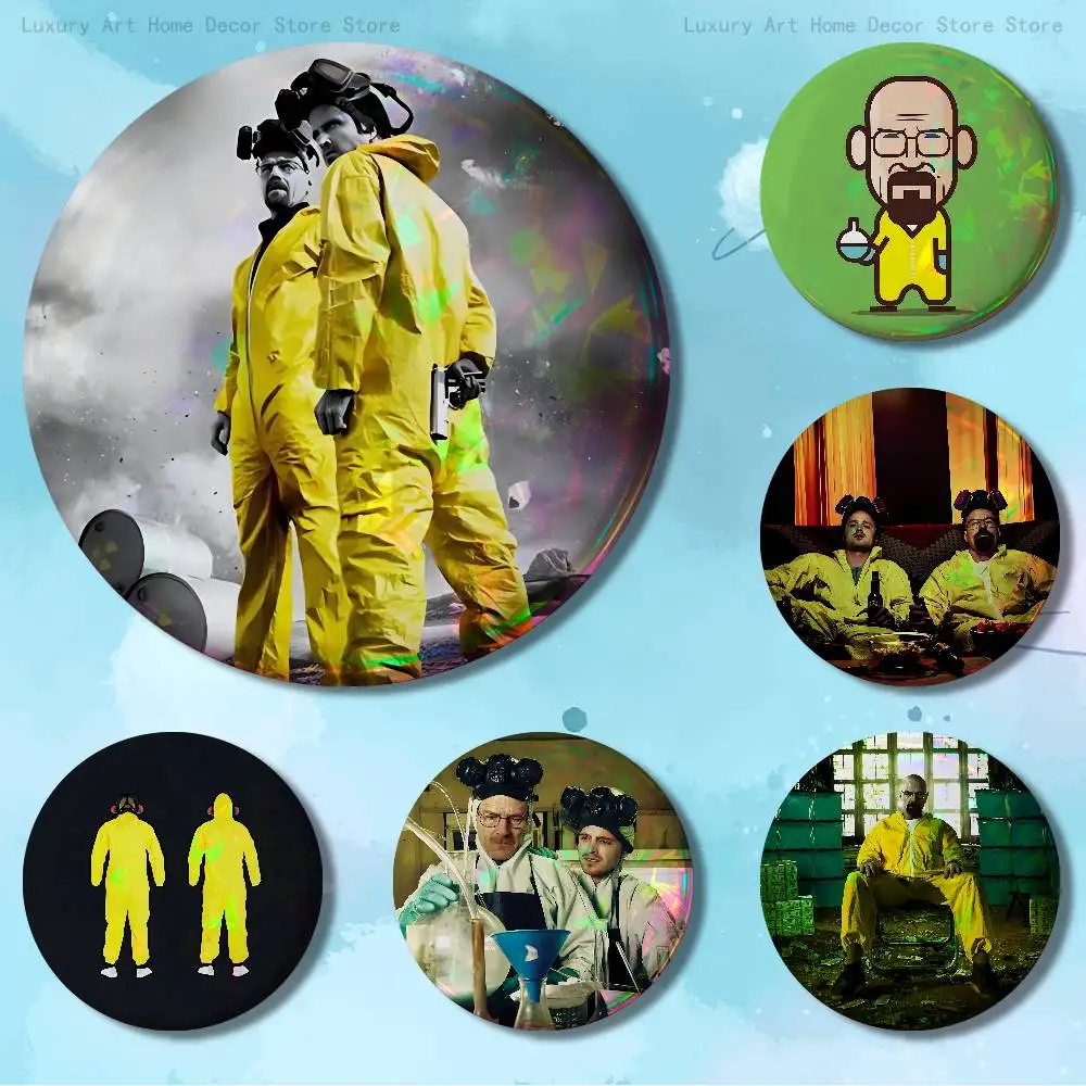 B-Breakings B-Bad Movie 58mm 44mm HD Print Brooch Badges Pretty Derby Round Display Brooches Lapel Pins