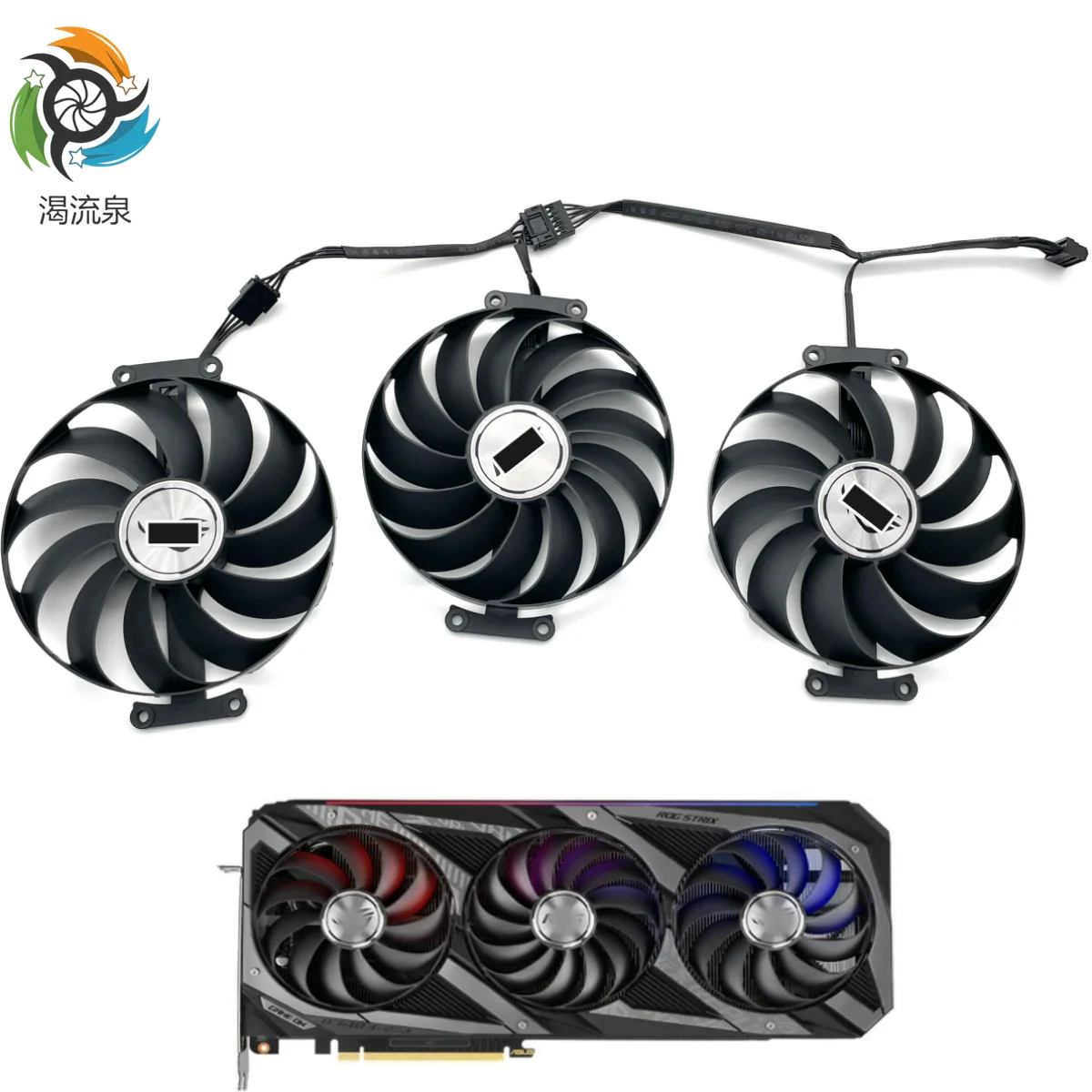 

95MM CF1010U12S Cooler Fan Replacement For ASUS ROG Strix GeForce RTX 3060 Ti 3070 3080 3090 3070Ti 3080Ti Graphics Video Card