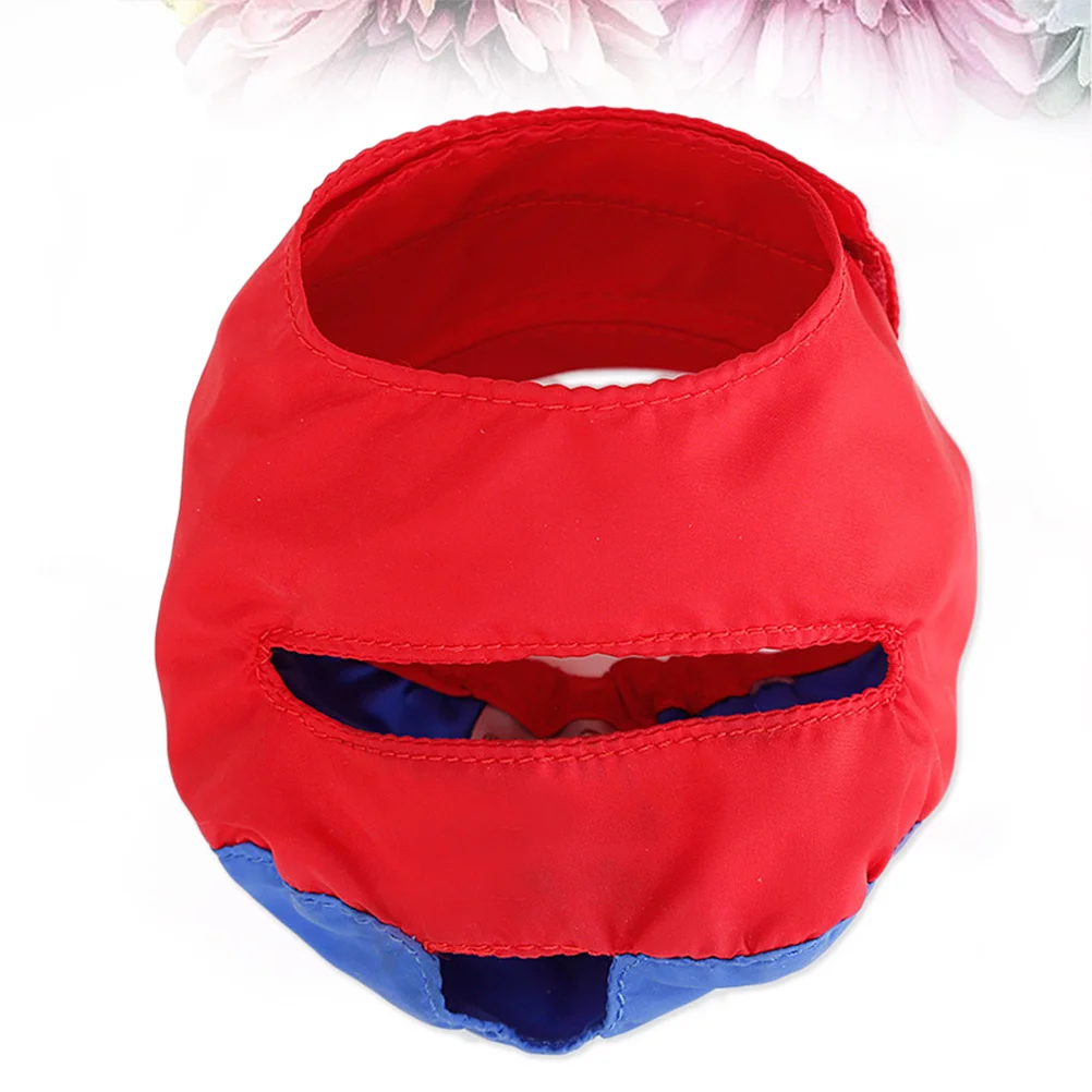 

Anti Bite Nylon Cat Muzzle Red Blue for Bath Grooming Travel Travel Treatment Pet Supplies Cat Muzzle Cats Grooming Supplies