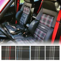 Universal Brand New JDM Car Seat Racing Checkered Cotton Fabric Racing Seat High Performance High Qulity Cotton Car Racing Seat