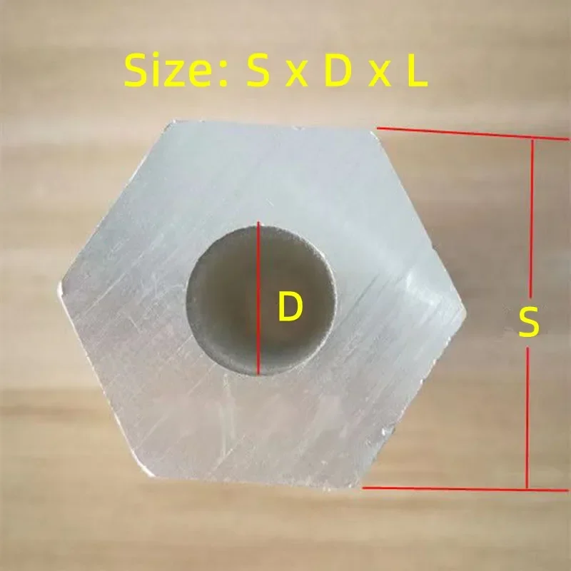 New Hexagonal Aluminum Tube 6063 Al Hexagonal Tubing Diy Model Material Science Wholesale Price