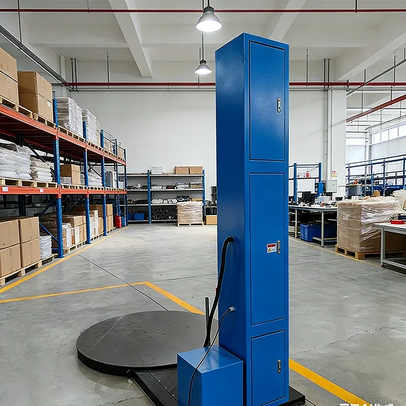 

Customized Stretch Film Pallet Wrapping Machine Electric Plastic Packer Adjustable Tension Winding Tool for Warehouse Shipping