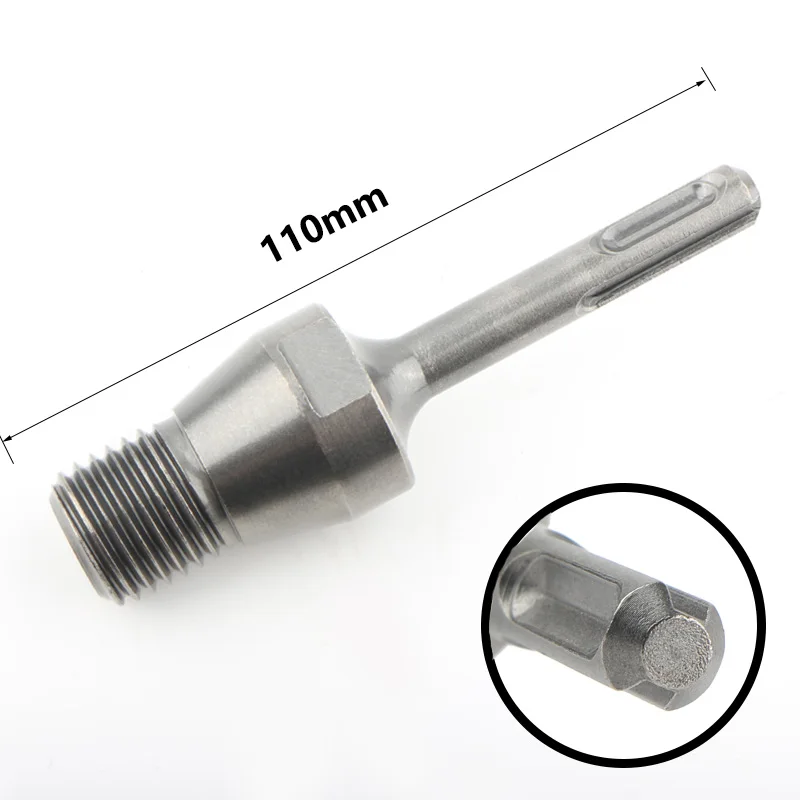 SDS Max Adapter für Diamantbohrkrone M22 Gewinde Adapter für Trocken und Nassbohren Diamant Kernbohrer Lochsäge Anschluss für Bohrhammer Beton Stein Mauerwerk Professionelles Werkzeug – Detail 5