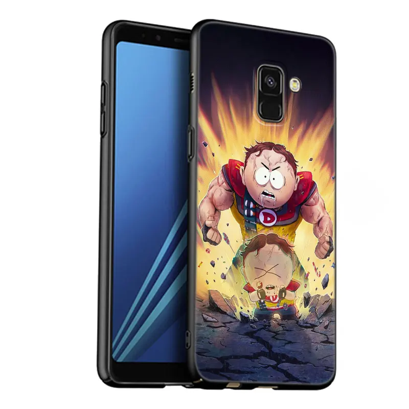 Cartoon S-South P-Park Black Phone Case For Samsung Galaxy A01 A03 Core A04 A10 E A05 A20 A21 A30 A50 S A6 A8 Plus A7 A9 2018