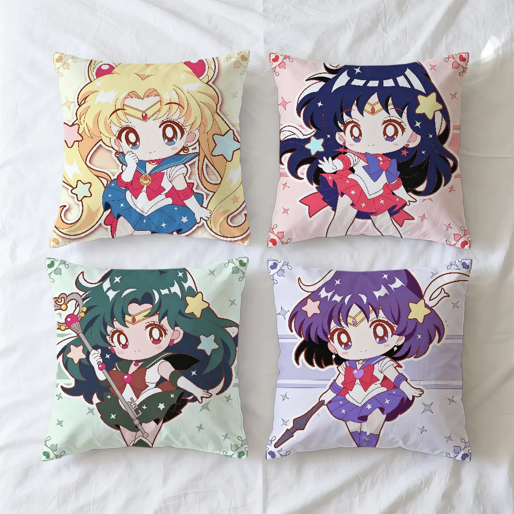 FK M-MoonS S-SailorS CUTE cushion cover soft Case Sofa Living Room Home Comfortable office Decor Protective Pillow