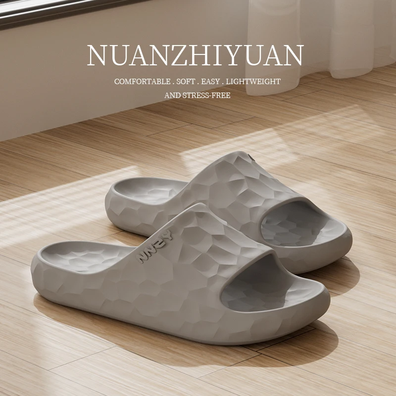 

Women Summer Anti-slip EVA Slippers Men Lightweight Soft Bathroom Sandals Couple Home Indoor Comfortable Shoes