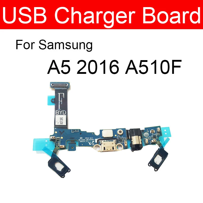 Wtyczka USB ładowarka Jack Board dla Samsung Galaxy A5 2015 2016 A510F A500F A5000 A5100 Port ładowania Usb stacja dokująca wymiana