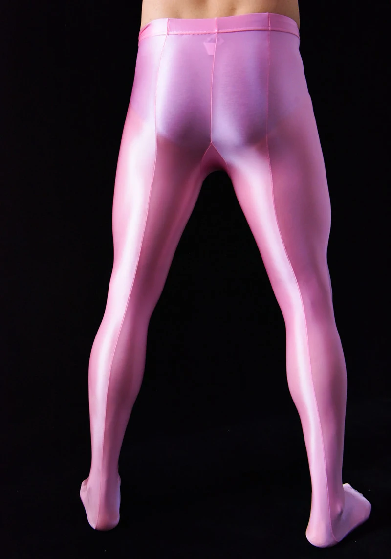 170-180cm Glossy Seamless Men Tights Stockings Pantyhose Male Low Waist Elastic Sexy Leggings