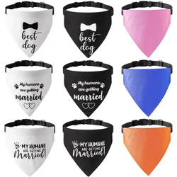 Dog Saliva Towel Fashion Dog Bandanas Solid Puppy Triangular Bandage Adjustable Cat Collar Chihuahua Pet Supplies Pet Necklace