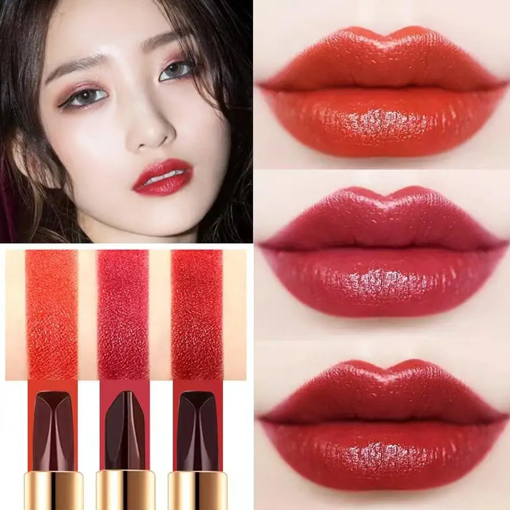 Rouge à lèvres nacré trois tons, hydratant, non collant, maquillage en gros, baume, tasse, lèvre mordue, Jules, longue durée, nickel é, A2Q2, 256