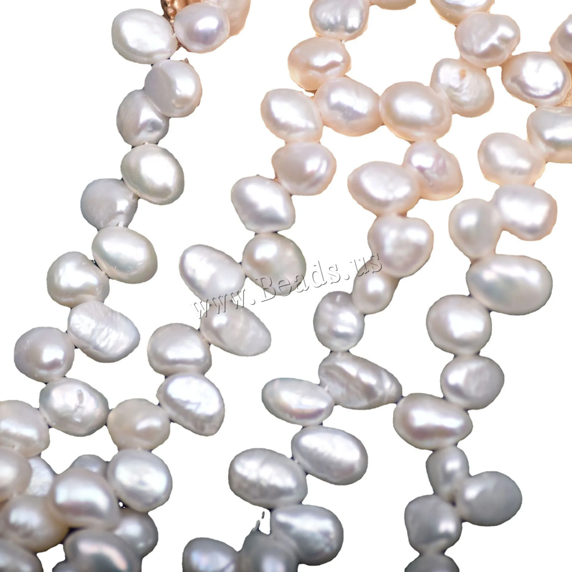 

Cultured Baroque Freshwater Pearl Beads,Gothic, DIY, white, 8-9mm, Sold Per 38-40 cm Strand