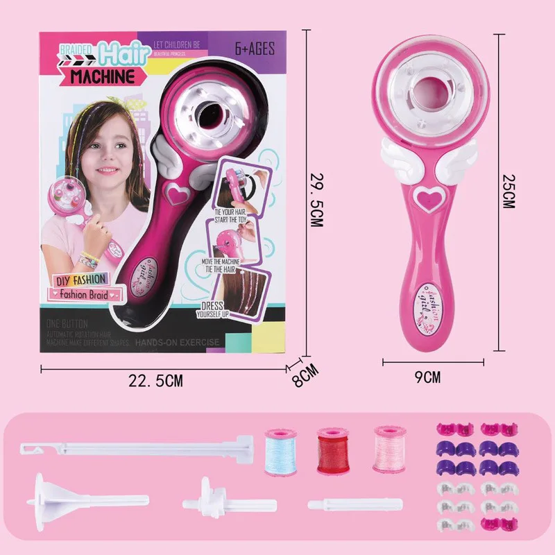 Girls Electric Automatic Hair Braider Machine DIY Hairstyle Tool Twist Knitting Machine Hair Decoration for Kids Girls Toys Gift