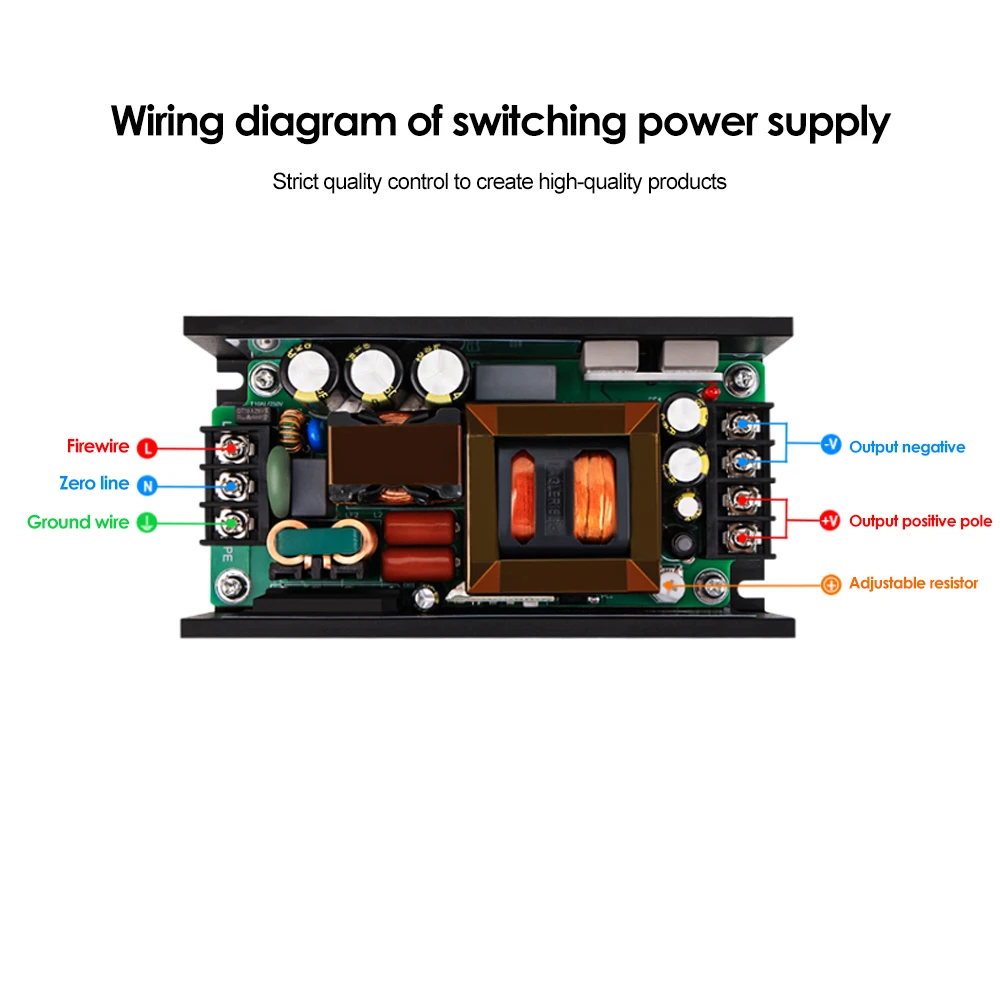 250W Active PFC Switching Power Supply Module AC-DC Isolated Voltage Regulator Power Module AC90-264V To 12V 19V 24V 48V 50/60Hz