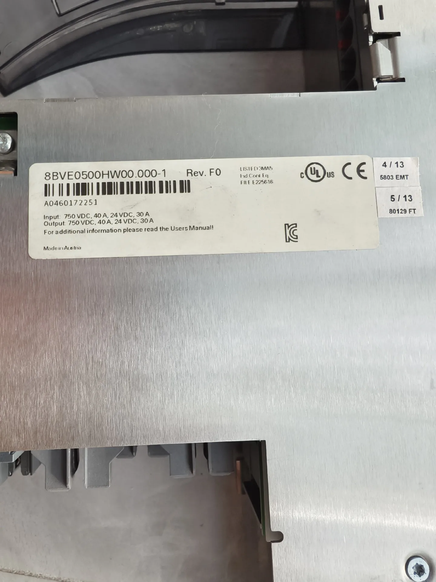 8BVE0500HW00.000-1 محرك سيرفو لـ B&R