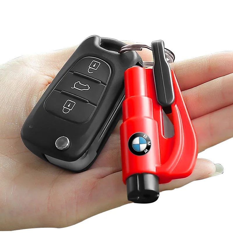 2-in-1 Car Safety Hammer Auto Emergency Glass Window Breaker Car Tool For BMW 320i 325i 320Li 325Li 330Li X7 X3 X4 X5 X6 E39 E60