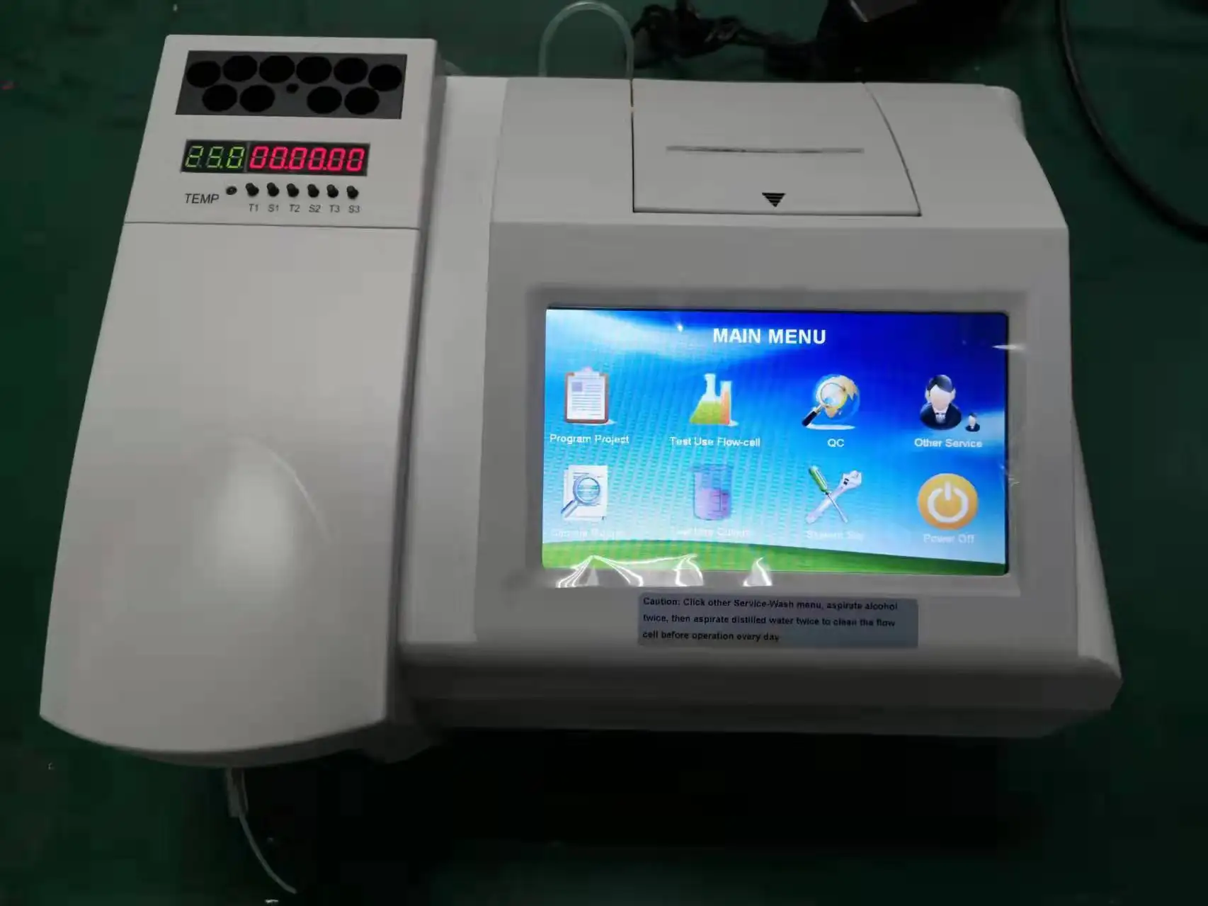 Portable Touch Screen Open System Semi-automatic Biochemistry Analyzer For Laboratory