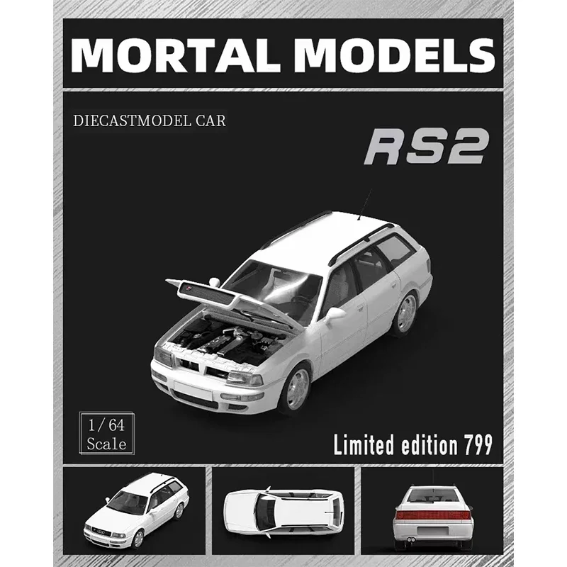 **Pre Sale** Mortal 1:64 RS2 Avant B4 1994 Red White Blue Openable Hood Diecast Diorama Car Model Toys