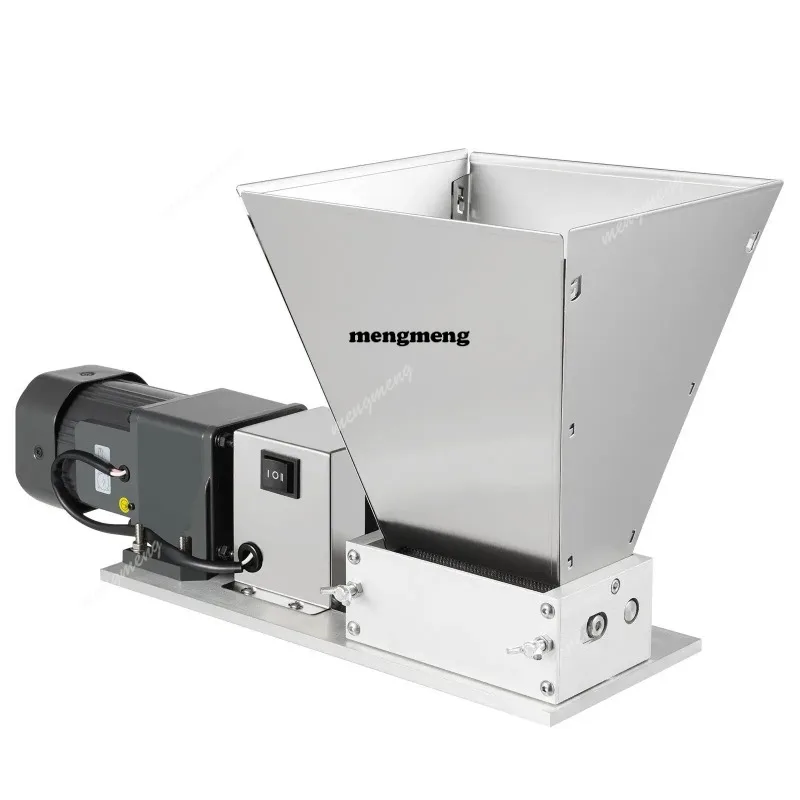 110V Electric Grain Mill Grain Grinder, 2 Roller Crusher Heavy Malt Mill Homebrew Grain Crusher
