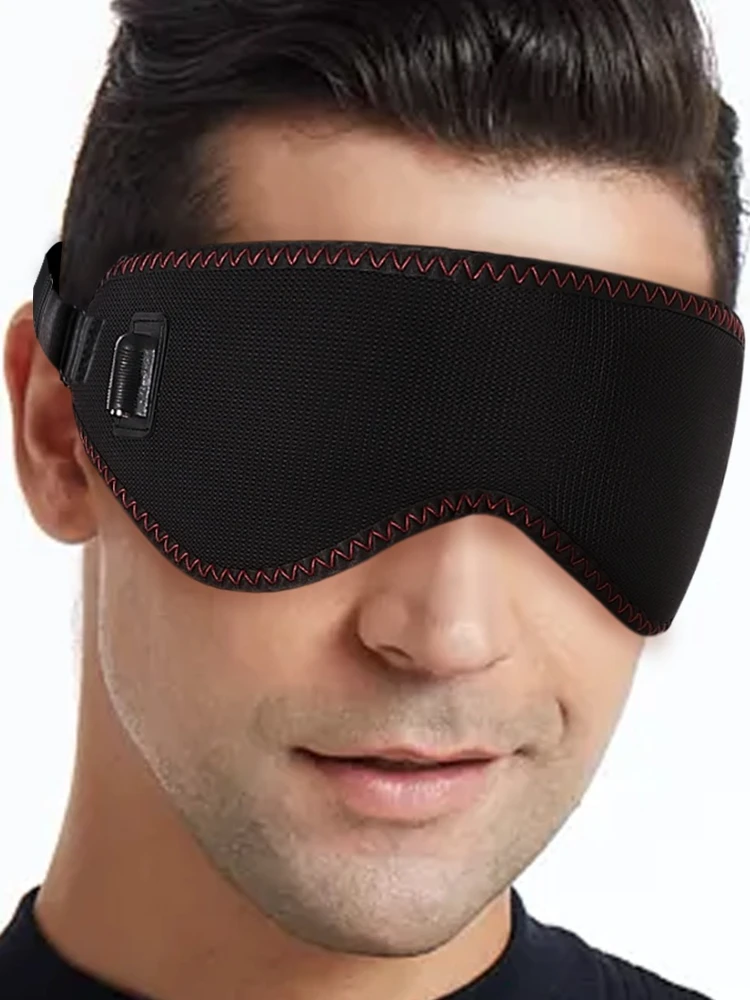 Masque pour les yeux chauffant pour les yeux secs avec 3 niveaux de chaleur compresse chaude compresse chaude coussin chauffant pour le sommeil cernes