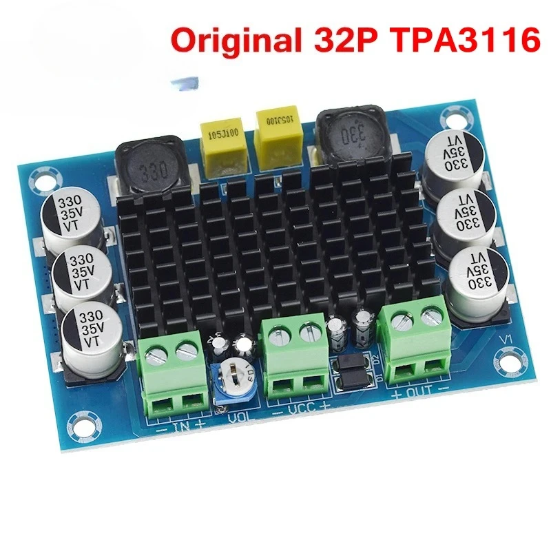 XH-M542 TPA3116 D2 Digital Power Amplifier Board 100W High Power Mono Audio Amplifier Module