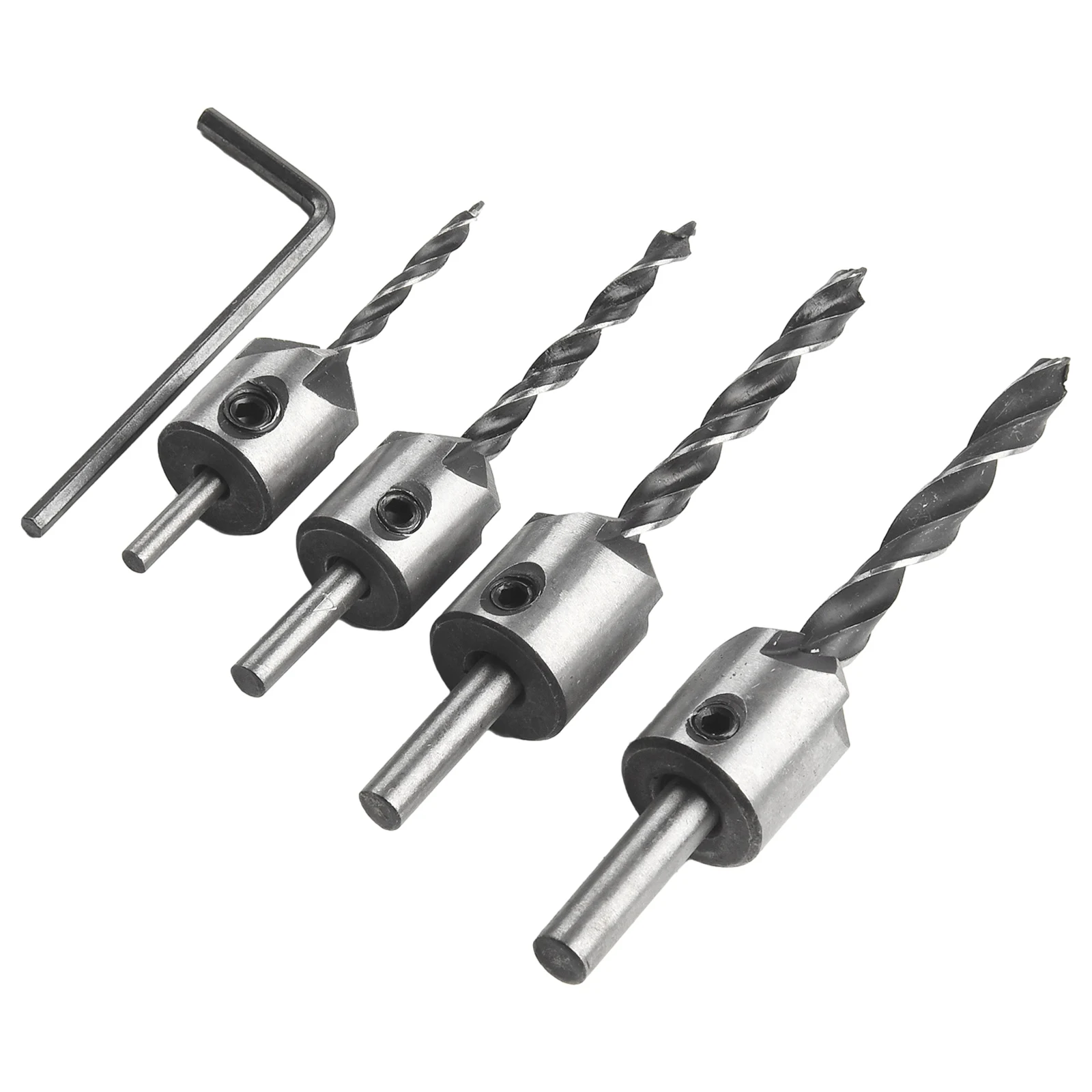 High Quality Brandnew Drill Bit Set Woodworking Chamfer Steel Woodworking Tools 1/4 Hexagon 3/4/5/6mm Accessories