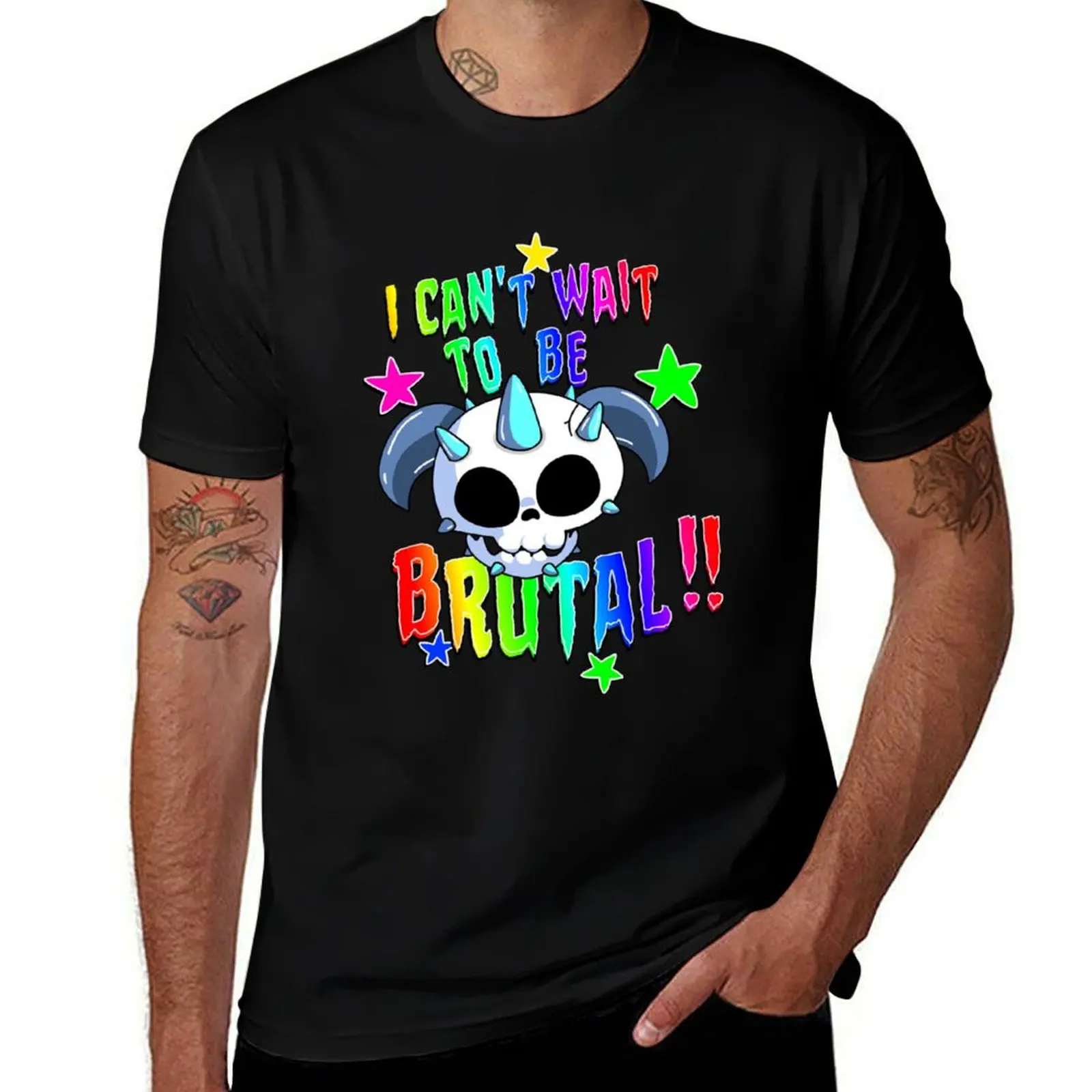 I can_t Wait to be Brutal !! T-Shirt man t shirts graphic T-Shirt