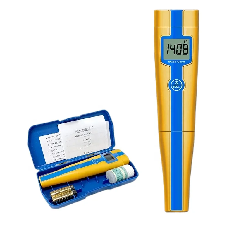 Cost Effective EC Tester ATC Pocket Conductivity Meter Kit With Platinum Black Sensor K=1 1413us Solution for General Water
