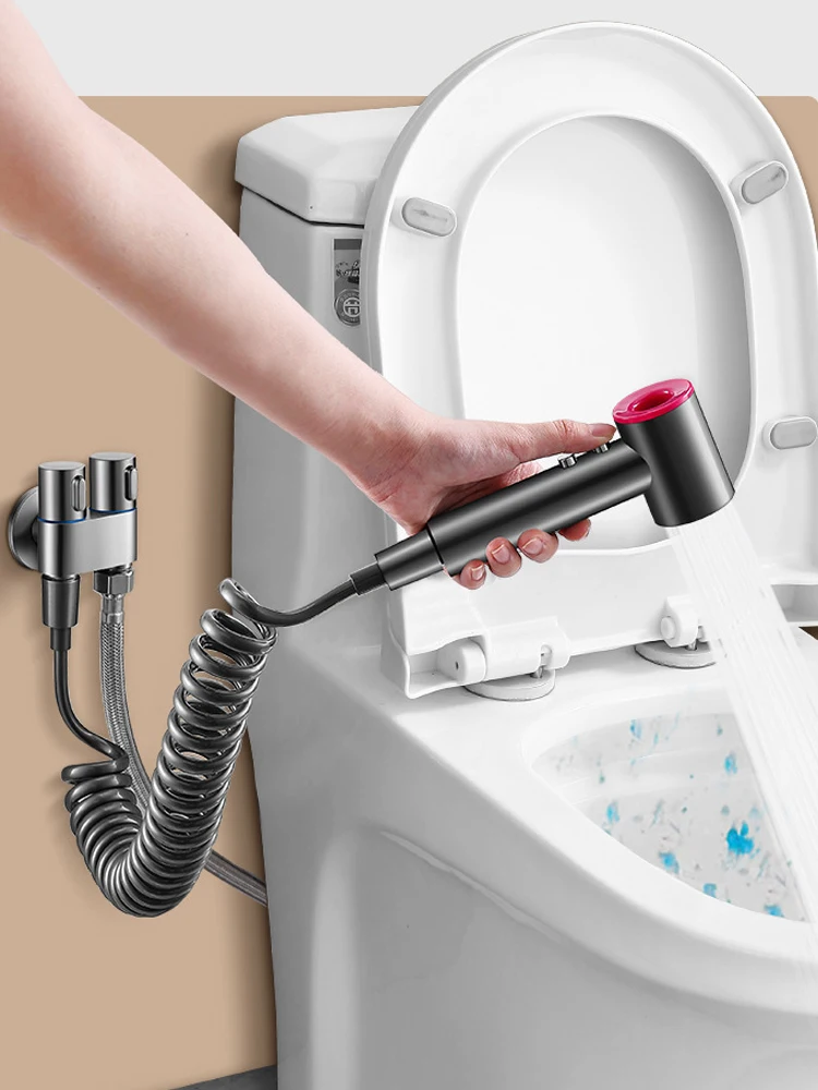 New Handheld Black Toilet Wash Bidet Faucet Spray Gun Sprayer Shower Head Self Cleaning Washer WC Bathroom Water Valve Hose