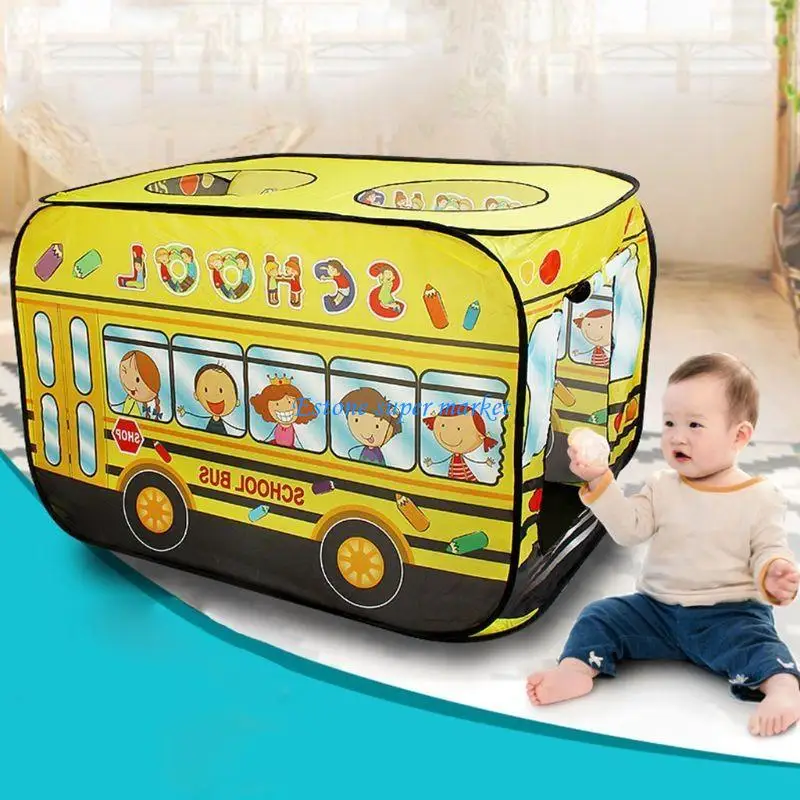 090B Tenda pop-up per scuolabus per bambini Casa da gioco per bambini Attività all'aperto Tenda da gioco pieghevole Ragazzi