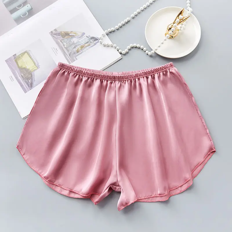 Sexy Soft Comfortable Women Pajama Shorts 2022 Summer Cute Elastic Waist Solid Sleepwear sleep Bottoms home shorts 4XL