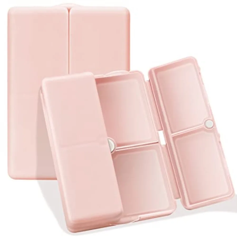 

FYY Daily Pill Organizer, 7 Compartments Portable Pill Travel Pill Organizer, [Folding Design] Pill Purse ket to old tamins, Co