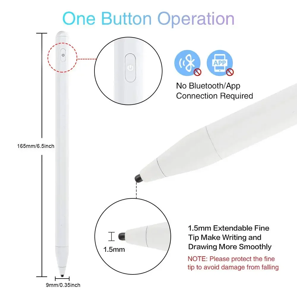 Универсальный планшет 2024, емкостный активный стилус, сенсорный карандаш для Apple Ipad, сенсорный экран/Android/телефона