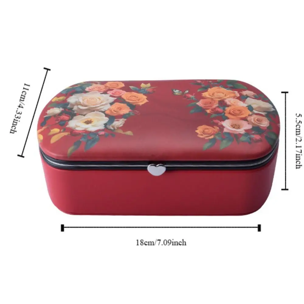 PU Jewelry Packing Bag Large Capacity Multi-function Jewelry Display Box Necklaces Divided Grids Earrings Storage Case Travel