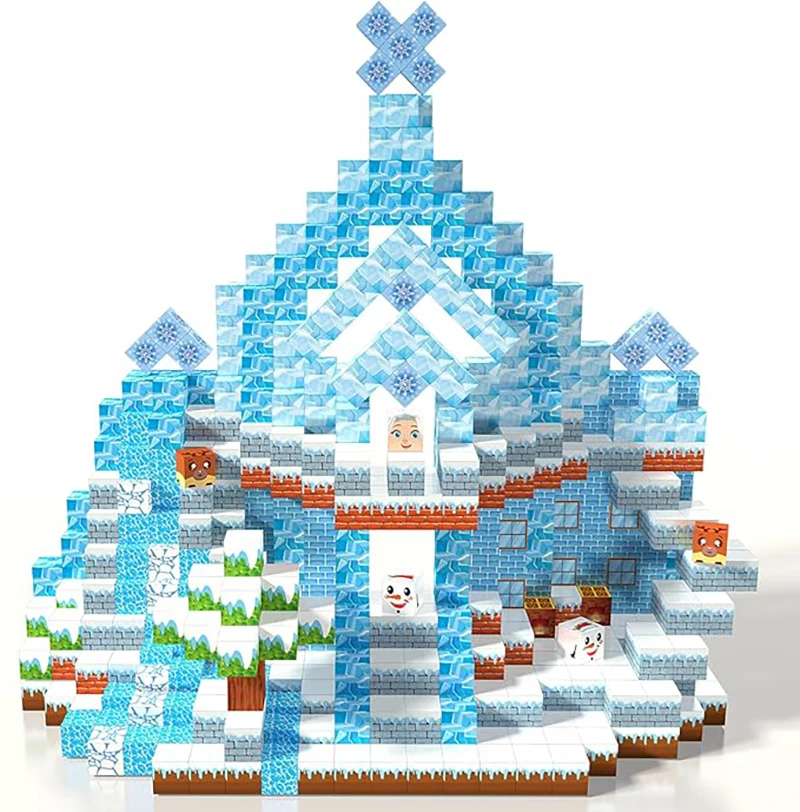 1 szt. Losowe 100-elementowe magnetyczne klocki 2025. Żywe kolory, dowolne budowanie dla umiejętności STEM i zabawy konstrukcyjnej. Wysokiej jakości prezent świąteczny.